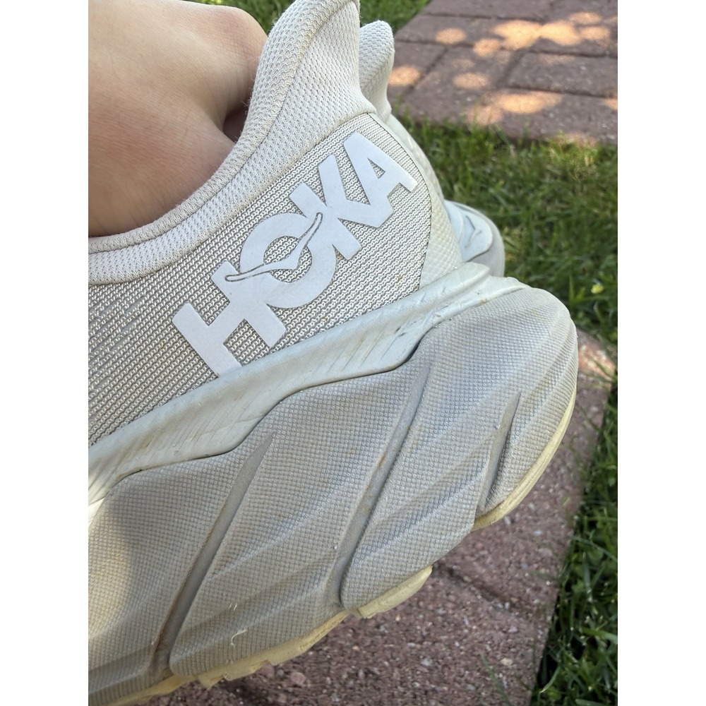 Hoka One One Arahi 5 Running Shoes Sneakers Women's Size 8 White Gray Athletic - Picture 5 of 16